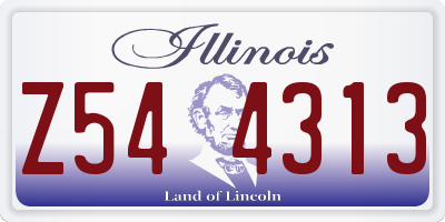 IL license plate Z544313