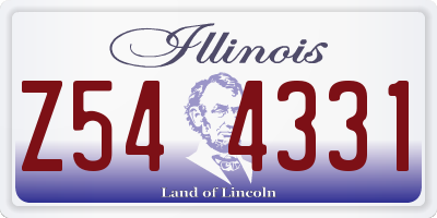 IL license plate Z544331