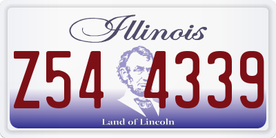 IL license plate Z544339