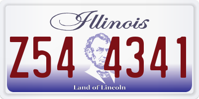 IL license plate Z544341