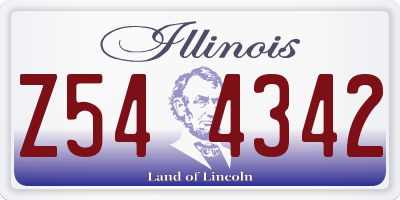 IL license plate Z544342