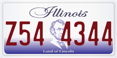 IL license plate Z544344