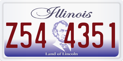 IL license plate Z544351