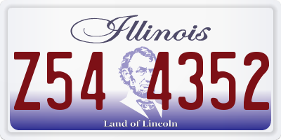 IL license plate Z544352