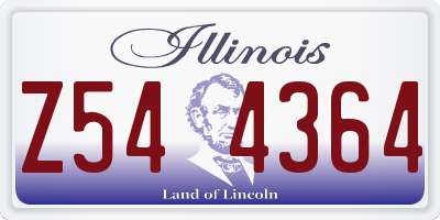 IL license plate Z544364