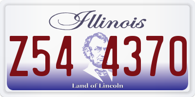 IL license plate Z544370