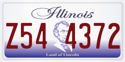 IL license plate Z544372