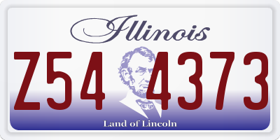 IL license plate Z544373