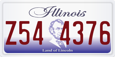 IL license plate Z544376