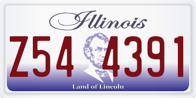 IL license plate Z544391