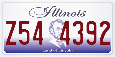 IL license plate Z544392