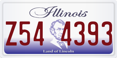 IL license plate Z544393