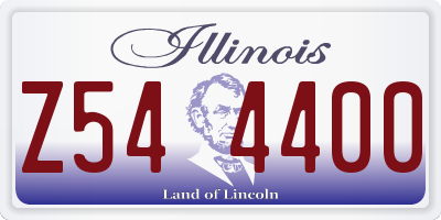 IL license plate Z544400