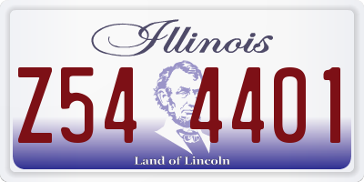IL license plate Z544401
