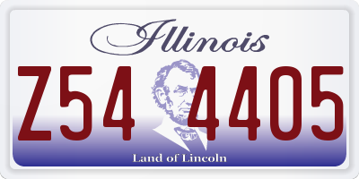 IL license plate Z544405