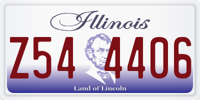 IL license plate Z544406