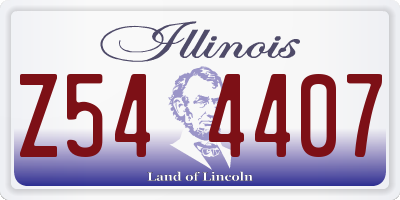 IL license plate Z544407