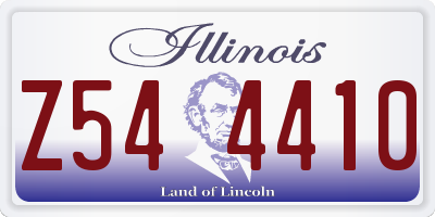 IL license plate Z544410