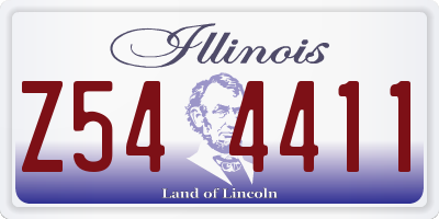 IL license plate Z544411