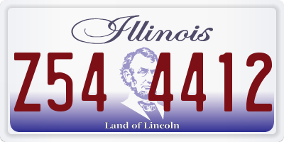 IL license plate Z544412