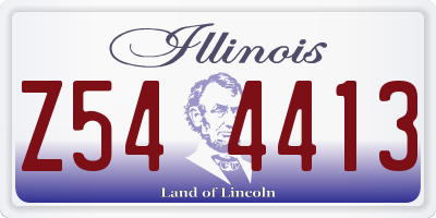IL license plate Z544413