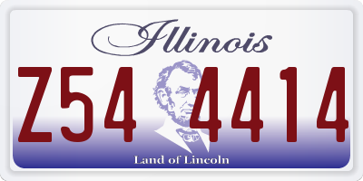 IL license plate Z544414