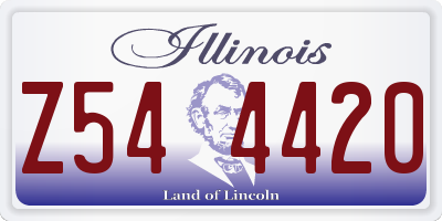 IL license plate Z544420