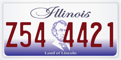 IL license plate Z544421