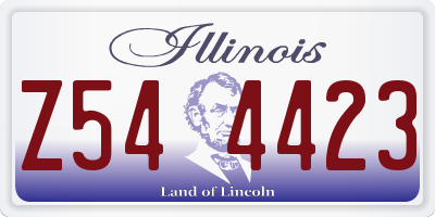 IL license plate Z544423