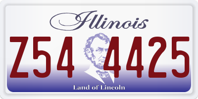 IL license plate Z544425