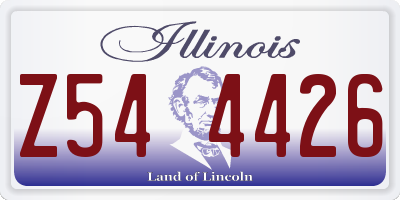 IL license plate Z544426