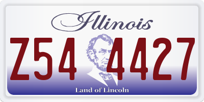 IL license plate Z544427