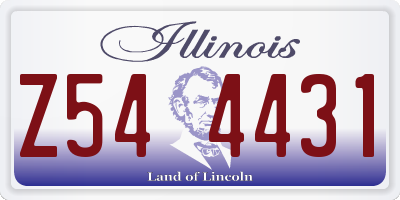 IL license plate Z544431