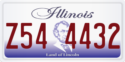 IL license plate Z544432