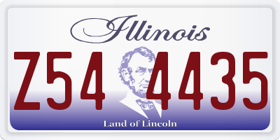 IL license plate Z544435