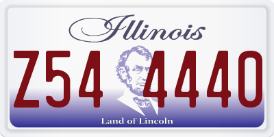 IL license plate Z544440
