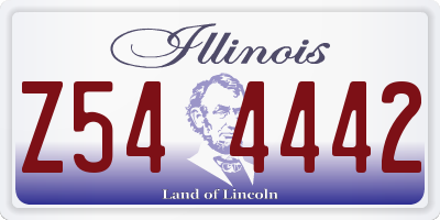 IL license plate Z544442