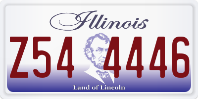 IL license plate Z544446