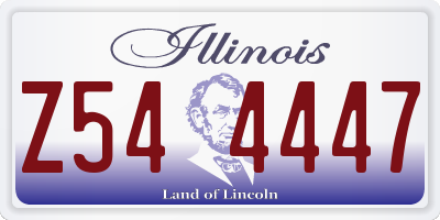 IL license plate Z544447