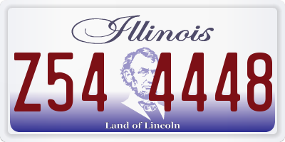IL license plate Z544448