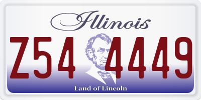 IL license plate Z544449