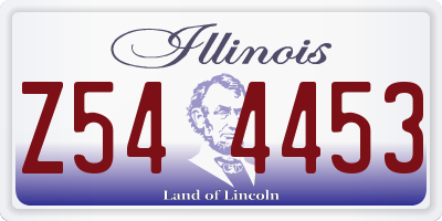 IL license plate Z544453