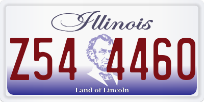IL license plate Z544460