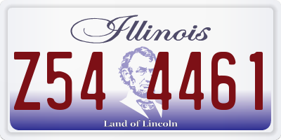 IL license plate Z544461