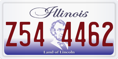 IL license plate Z544462