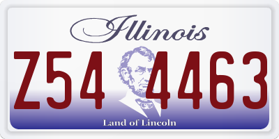IL license plate Z544463