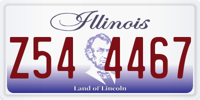IL license plate Z544467