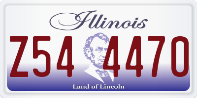 IL license plate Z544470