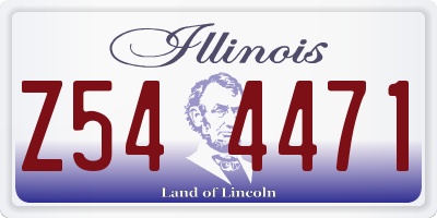 IL license plate Z544471