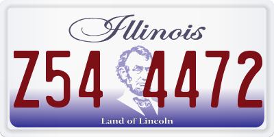 IL license plate Z544472